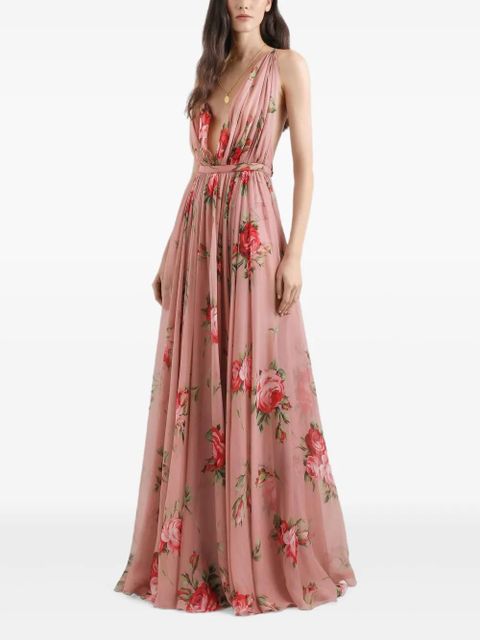 Dolce & Gabbana floral print dress - Pink - zdjęcie produktu nr 2