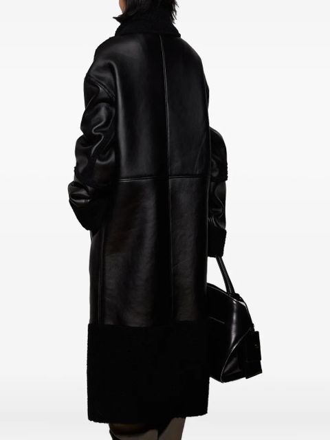 ENTIRE STUDIOS shearling long coat - Black