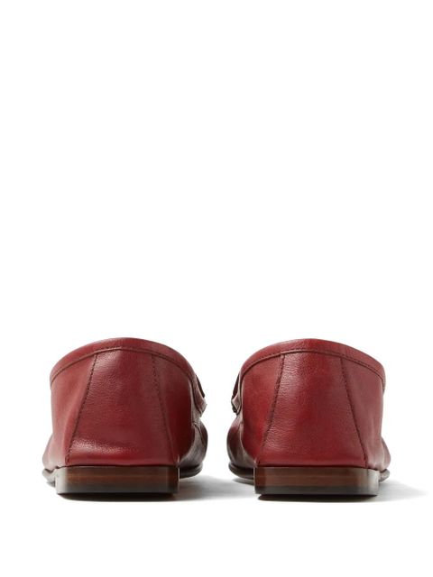 Versace Guanto leather driver shoes - Red - zdjęcie produktu nr 2