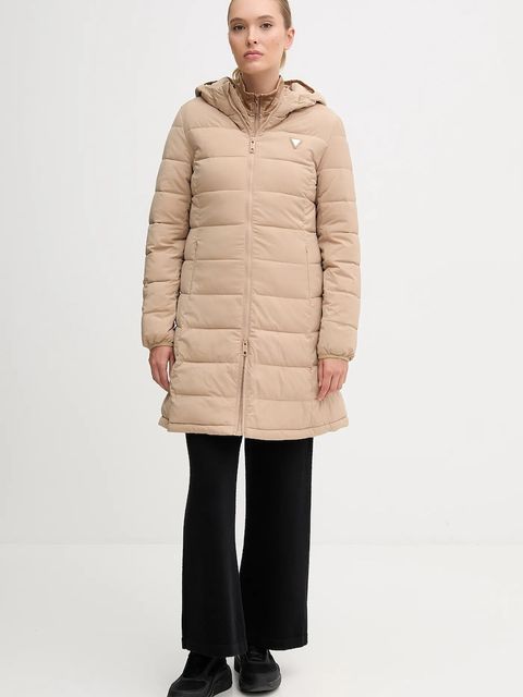 Guess kurtka NEW ALETA damska kolor beżowy zimowa V4YL05 WF3X0 - zdjęcie produktu nr 1