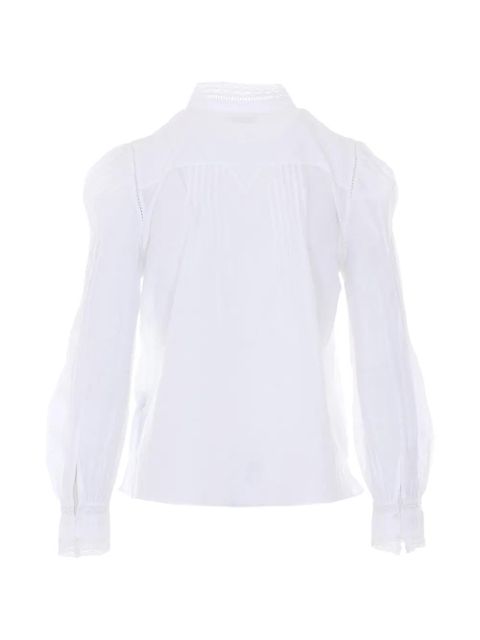 Zadig&Voltaire Timz lace-trim shirt - White - zdjęcie produktu nr 2