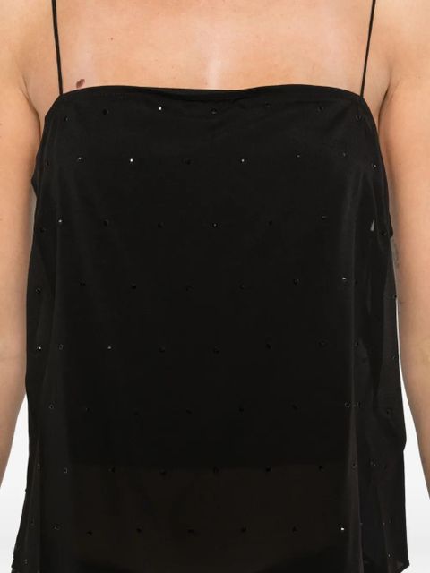 St. Agni glass bead top - Black