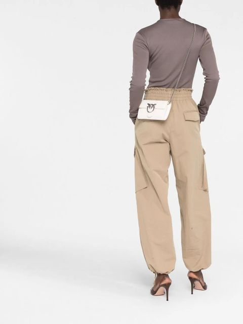 PINKO logo-plaque crossbody bag - White - zdjęcie produktu nr 2