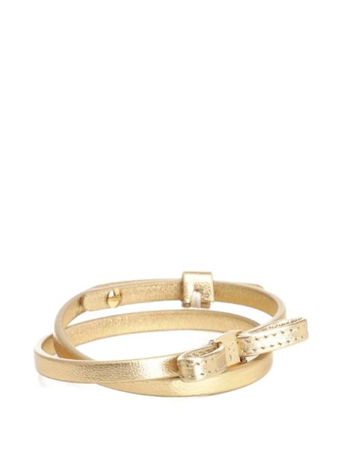 Ferragamo bow leather bracelet - Gold - zdjęcie produktu nr 1