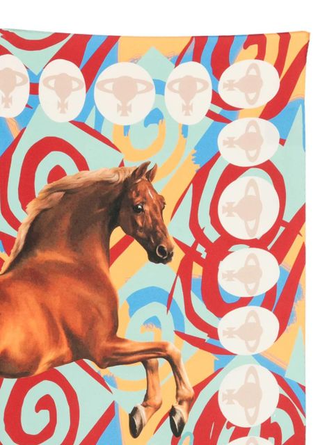 Vivienne Westwood printed scarf - Blue