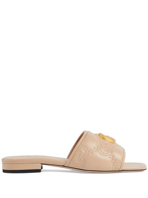 Gucci GG matelassé slide sandals - Neutrals - zdjęcie produktu nr 1