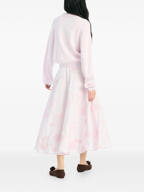 ROTATE BIRGER CHRISTENSEN flower midi skirt - Pink - zdjęcie produktu nr 2