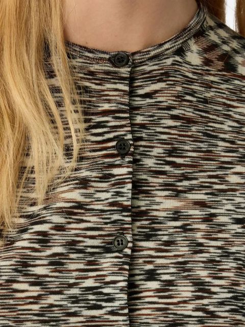 Missoni patterned wool-blend cardigan - Black