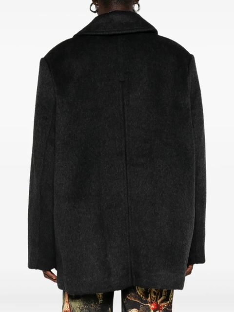 GANNI double-breasted jacket - Grey