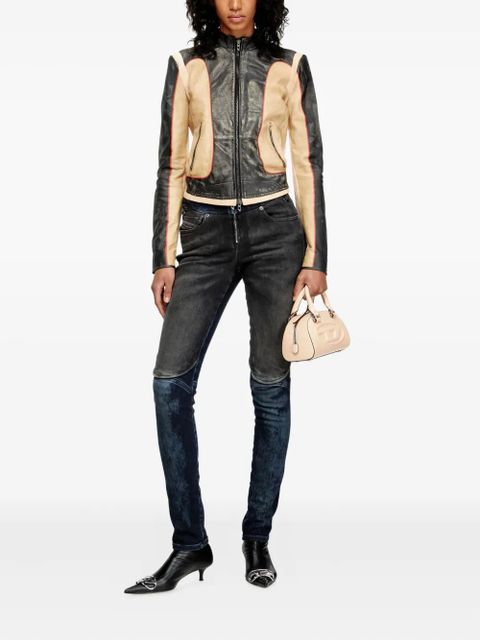 Diesel L-Oonie panelled leather jacket - 9XX - zdjęcie produktu nr 2