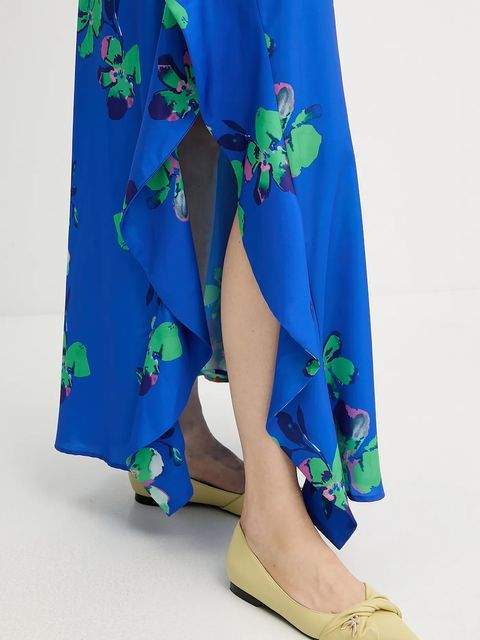 Morgan sukienka RENZO.F kolor niebieski maxi rozkloszowana RENZO.F