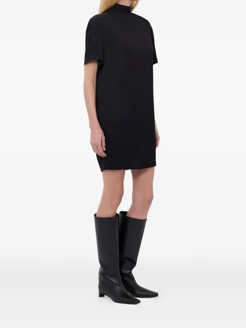 LouLou de Saison Elton mock-neck short-sleeve dress - Black