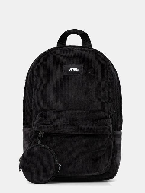 Vans plecak kolor czarny mały gładki VN000Q9ABLK1 - zdjęcie produktu nr 1