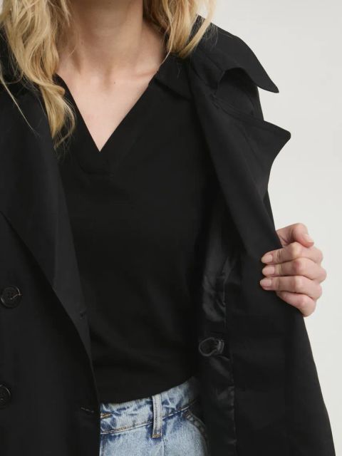 Answear.LAB kurtka kolor czarny przejściowa