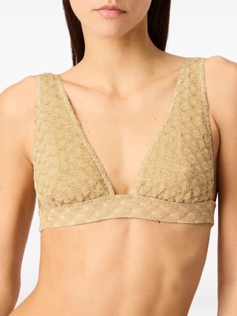 Missoni textured bikini set - Gold