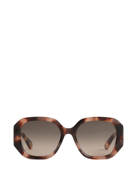 Chloé geometric-frame sunglasses - Brown - zdjęcie produktu nr 1