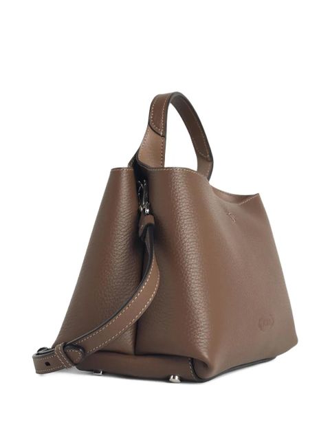Tod's micro embossed-logo tote bag - Brown