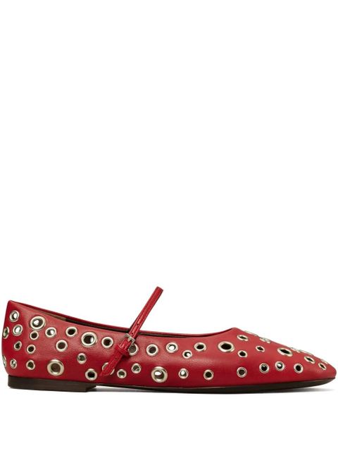 Tory Burch eyelet Mary Jane ballerina shoes - Red - zdjęcie produktu nr 1