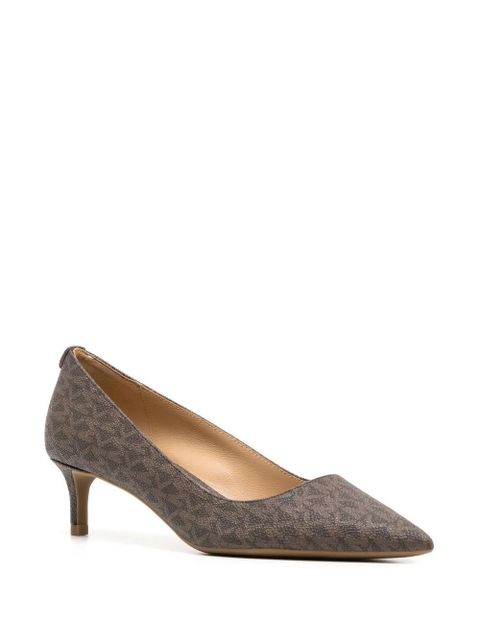 Michael Kors Alina 50mm monogram-print pumps - Neutrals - zdjęcie produktu nr 2