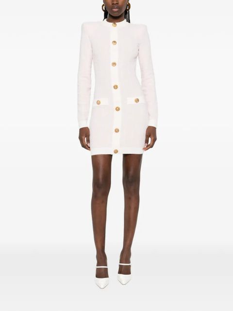 Balmain buttoned mini dress - Pink - zdjęcie produktu nr 2