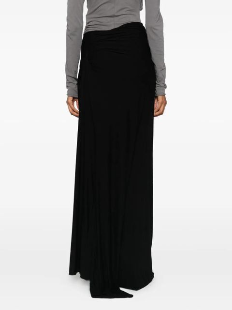 ENTIRE STUDIOS asymmetric maxi skirt - Black