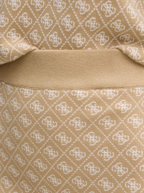 Guess spódnica z domieszką wełny AUBREY kolor beżowy mini ołówkowa W5BD81 Z3JD2