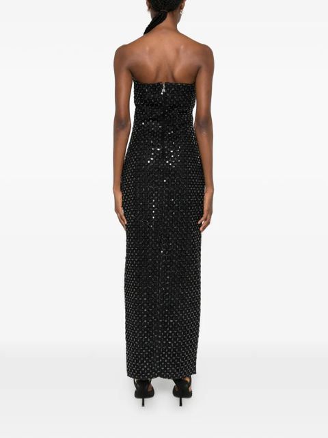 ROTATE BIRGER CHRISTENSEN beaded-embellishment maxi dress - Black
