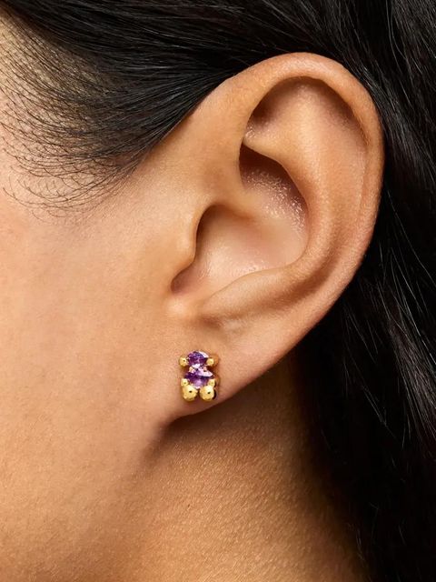 Tous kolczyki ze srebra pokrytego złotem Bold Bear Lab 1004255300