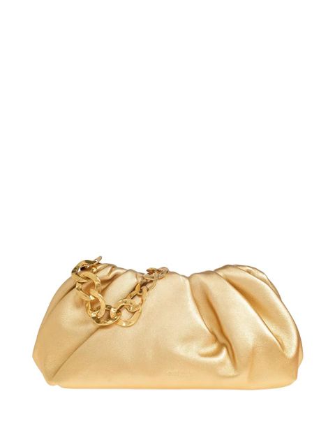 Cult Gaia Dulce ruched chain-link shoulder bag - Gold - zdjęcie produktu nr 1