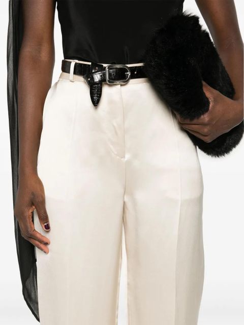 TOTEME low-rise satin trousers - Neutrals - zdjęcie produktu nr 2