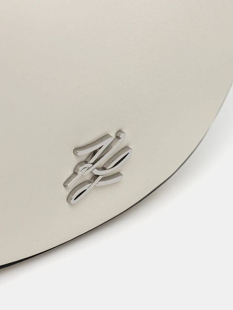 Karl Lagerfeld torebka skórzana Karl Lagerfeld x Paris Hilton kolor biały B1W30270