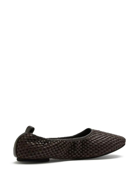 St. Agni lattice-weave ballet flats - Brown
