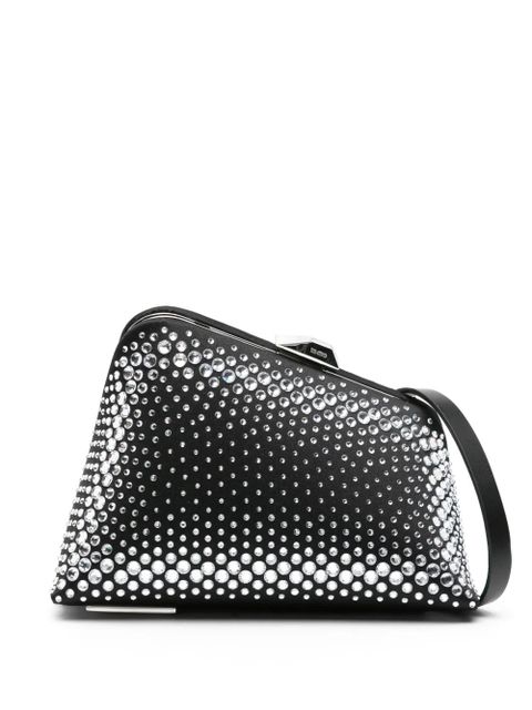 The Attico Midnight rhinestone-embellished clutch bag - Black - zdjęcie produktu nr 1