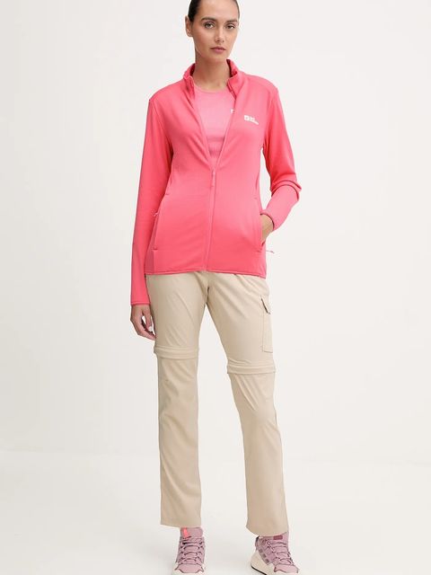 Jack Wolfskin longsleeve sportowy Sky Thermal kolor różowy 1808961