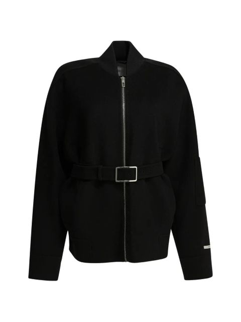 Max Mara belted zip-up jacket - Black - zdjęcie produktu nr 1