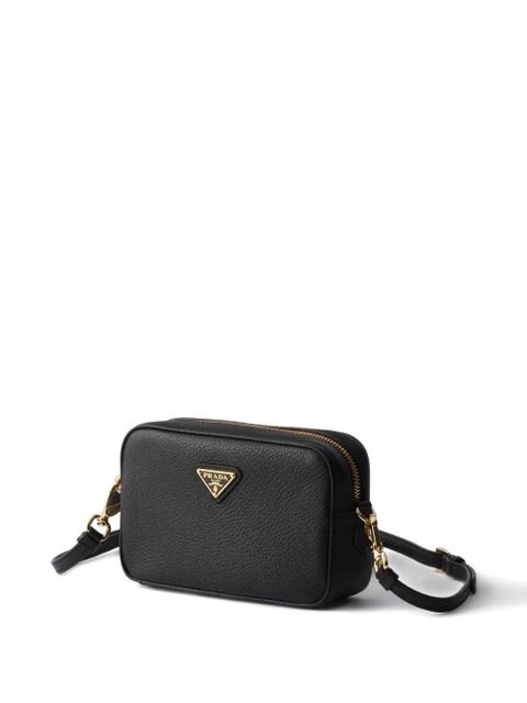 Prada mini leather cross body bag - Black
