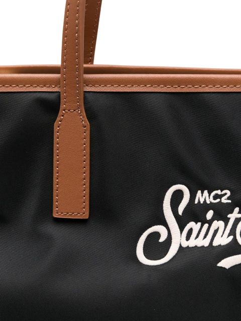 MC2 Saint Barth embroidered-logo tote bag - Black