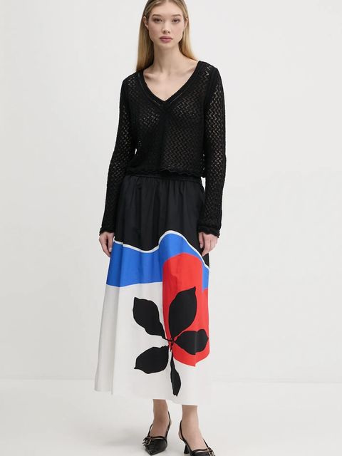 Desigual spódnica bawełniana FLOR ONDAS_LACROIX - zdjęcie produktu nr 2