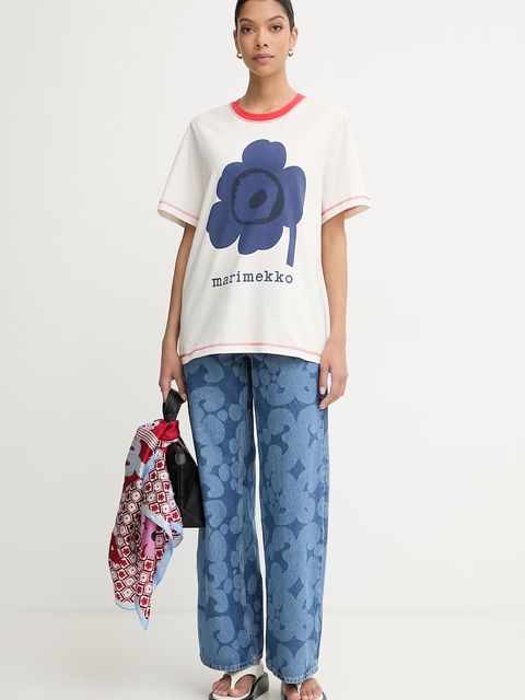 Marimekko T-shirt basic damski bawełniany - zdjęcie produktu nr 1