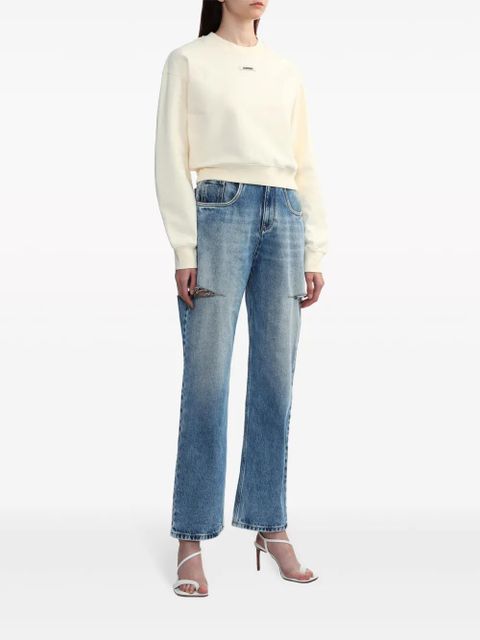 Jacquemus logo-appliqué cotton sweatshirt - Neutrals - zdjęcie produktu nr 2