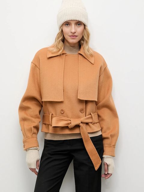 Answear.LAB czapka z wełną kolor beżowy