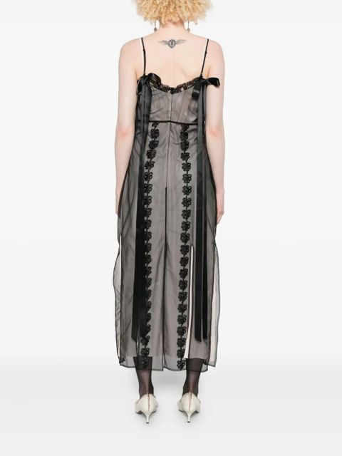 Simone Rocha multi-split maxi dress - Black