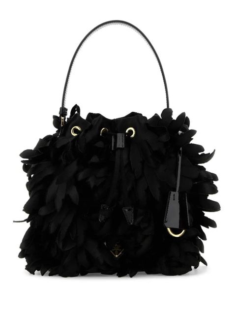 Prada satin bucket bag - Black - zdjęcie produktu nr 1