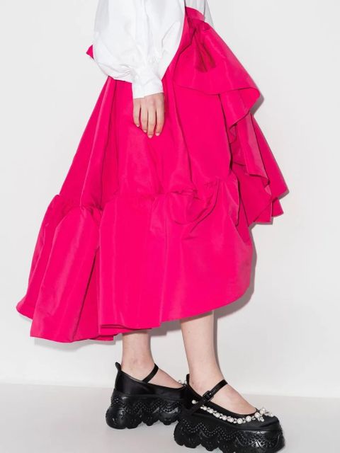 Alexander McQueen asymmetric ruffled skirt - Pink - zdjęcie produktu nr 2