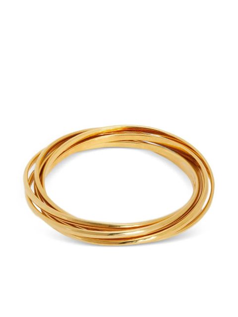 Jil Sander multilayer engraved-logo bracelet - Gold - zdjęcie produktu nr 1