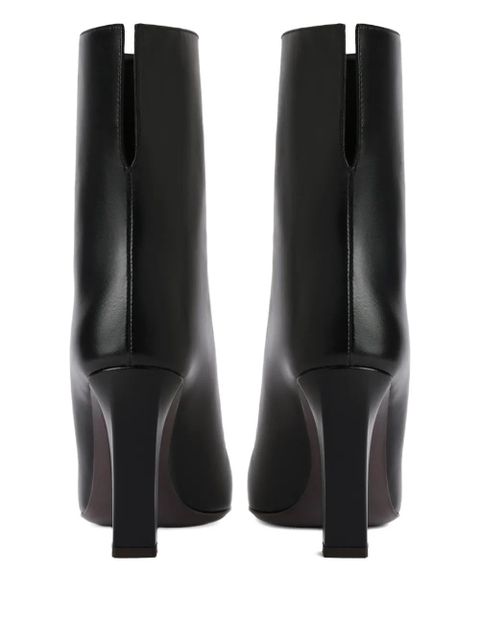 Giuseppe Zanotti metallic-toe block-heel boots - Black - zdjęcie produktu nr 2