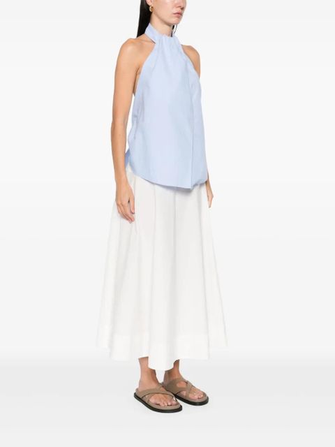 St. Agni halter tie-back top - Blue