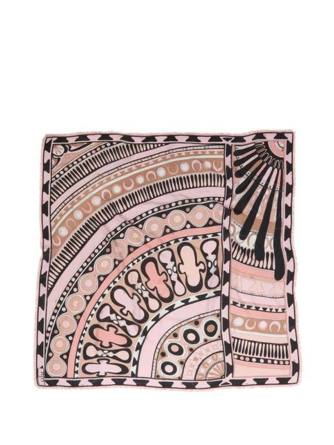 PUCCI Soleil print wool and silk pashmina - Pink - zdjęcie produktu nr 1