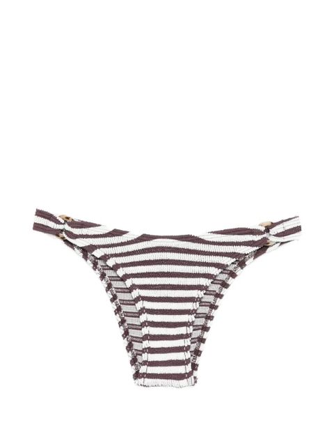 Bond-eye striped bikini bottoms - Brown - zdjęcie produktu nr 1