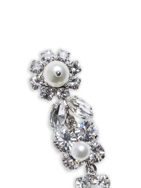 Simone Rocha Daisy crystal cluster earrings - Silver - zdjęcie produktu nr 2